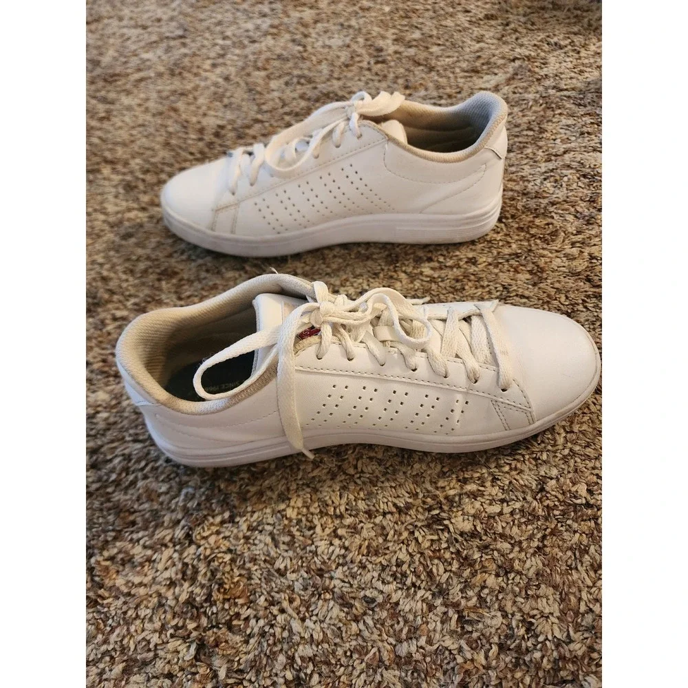 K-Swiss Court Casini White Leather Low Top Sneakers Women 8